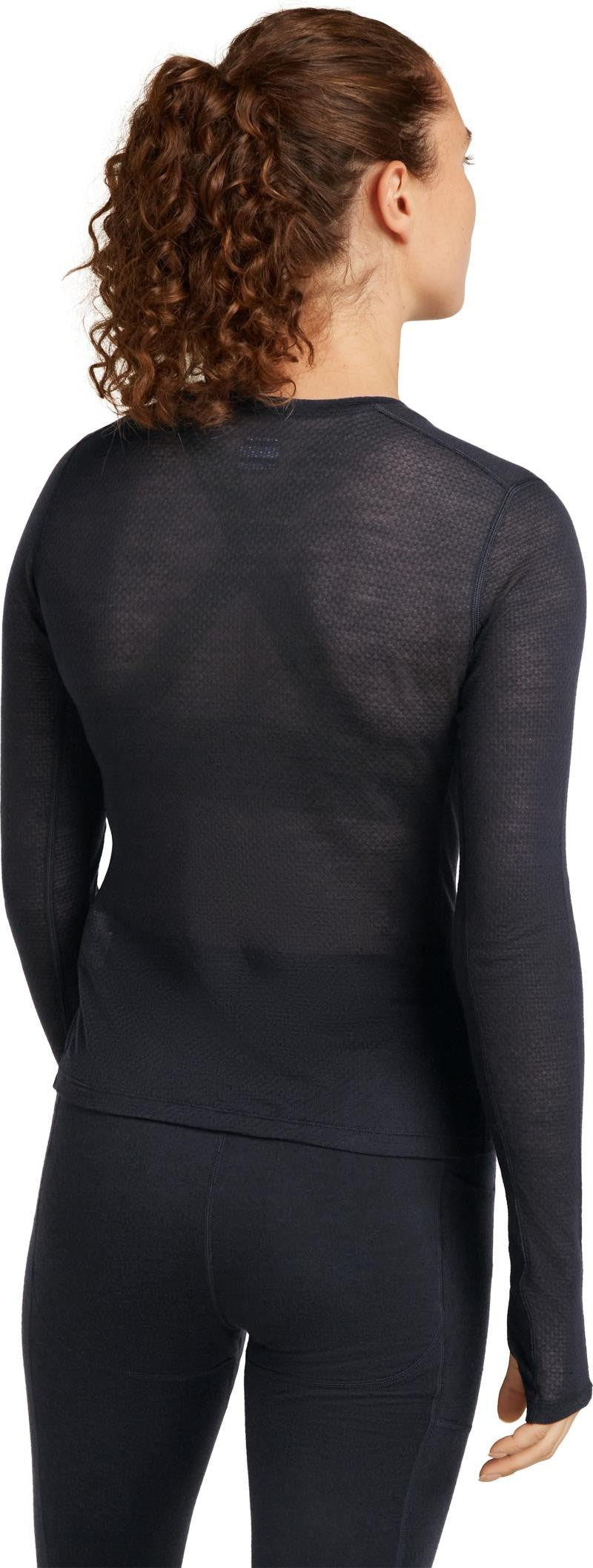Merino Blend 75 Cool-Lite Ultralight LS Crewe - Womens - black 1