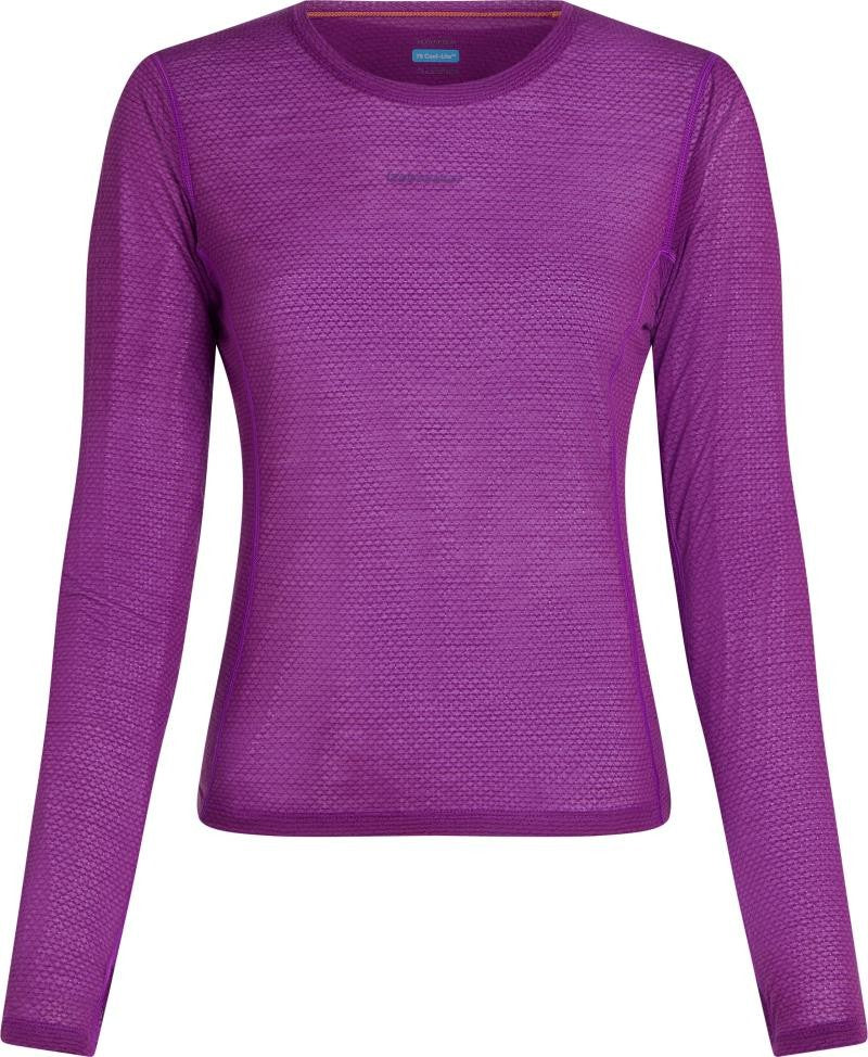 Merino Blend 75 Cool-Lite Ultralight LS Crewe - Womens - passion 1