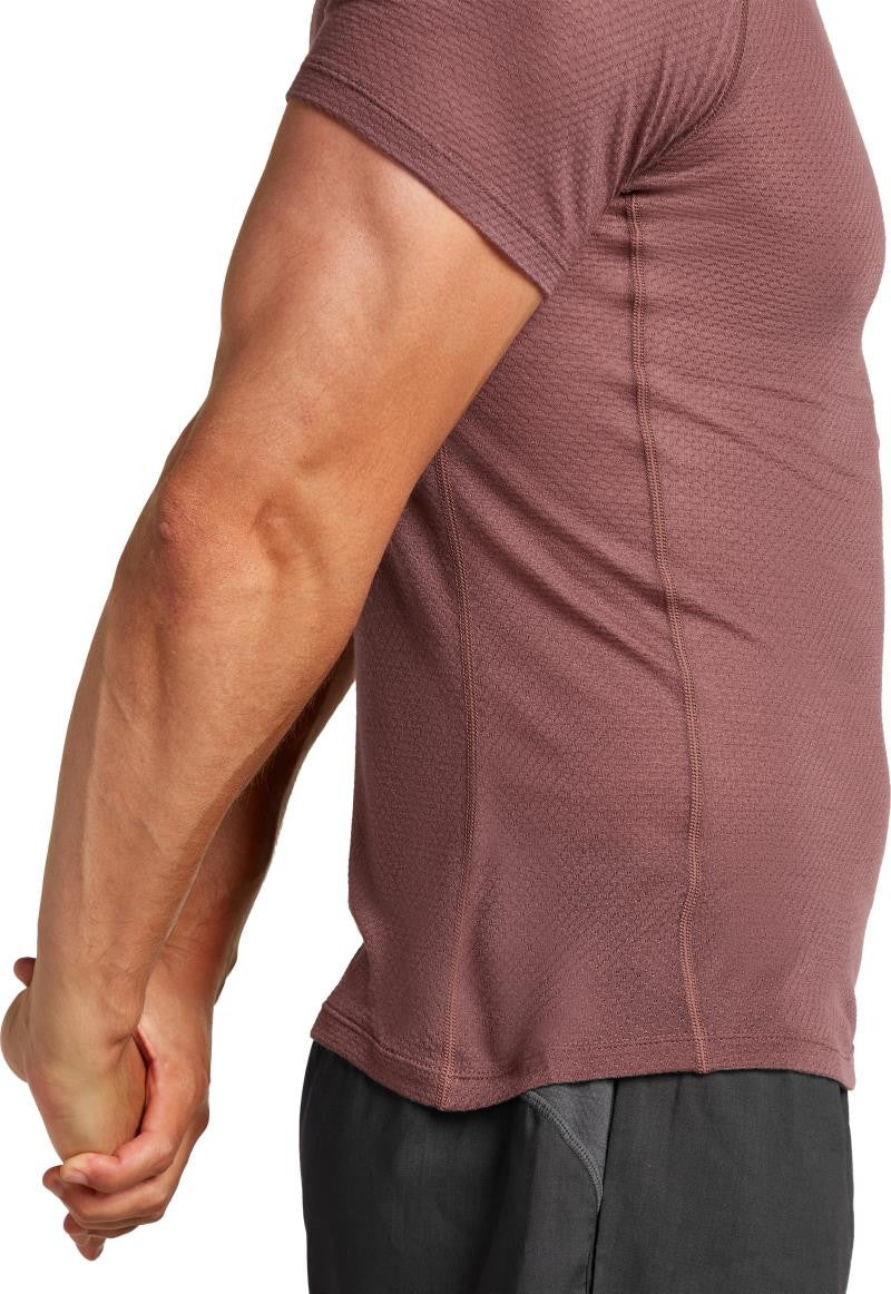 Merino Blend 75 Cool-Lite Ultralight SS Crewe - Mens - carob 1