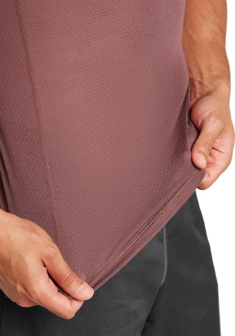 Merino Blend 75 Cool-Lite Ultralight SS Crewe - Mens - carob 1