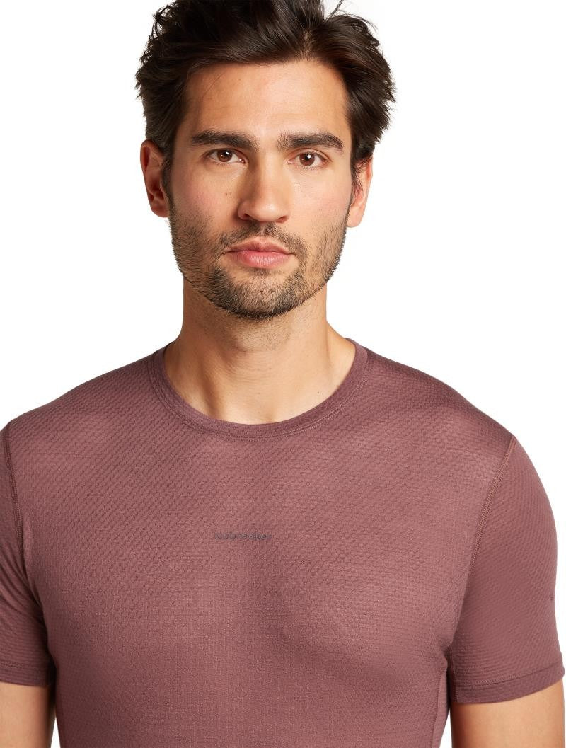 Merino Blend 75 Cool-Lite Ultralight SS Crewe - Mens - carob 1