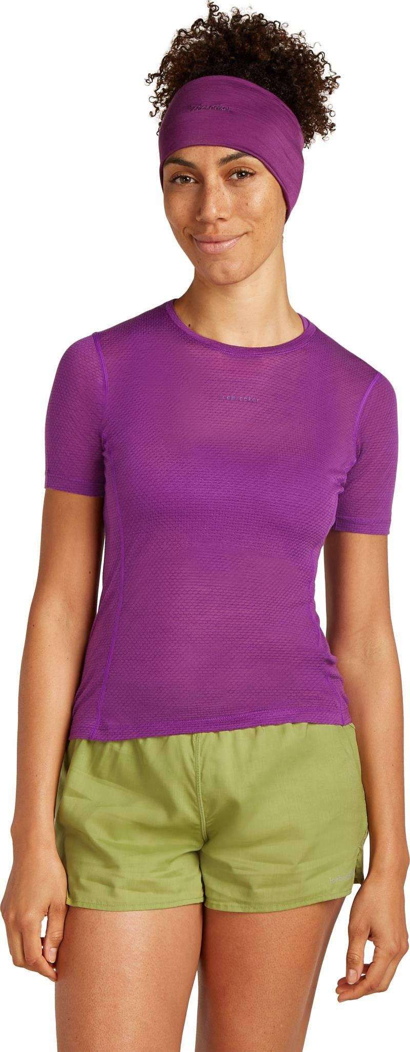 Merino Blend 75 Cool-Lite Ultralight SS Crewe - Womens - passion 1