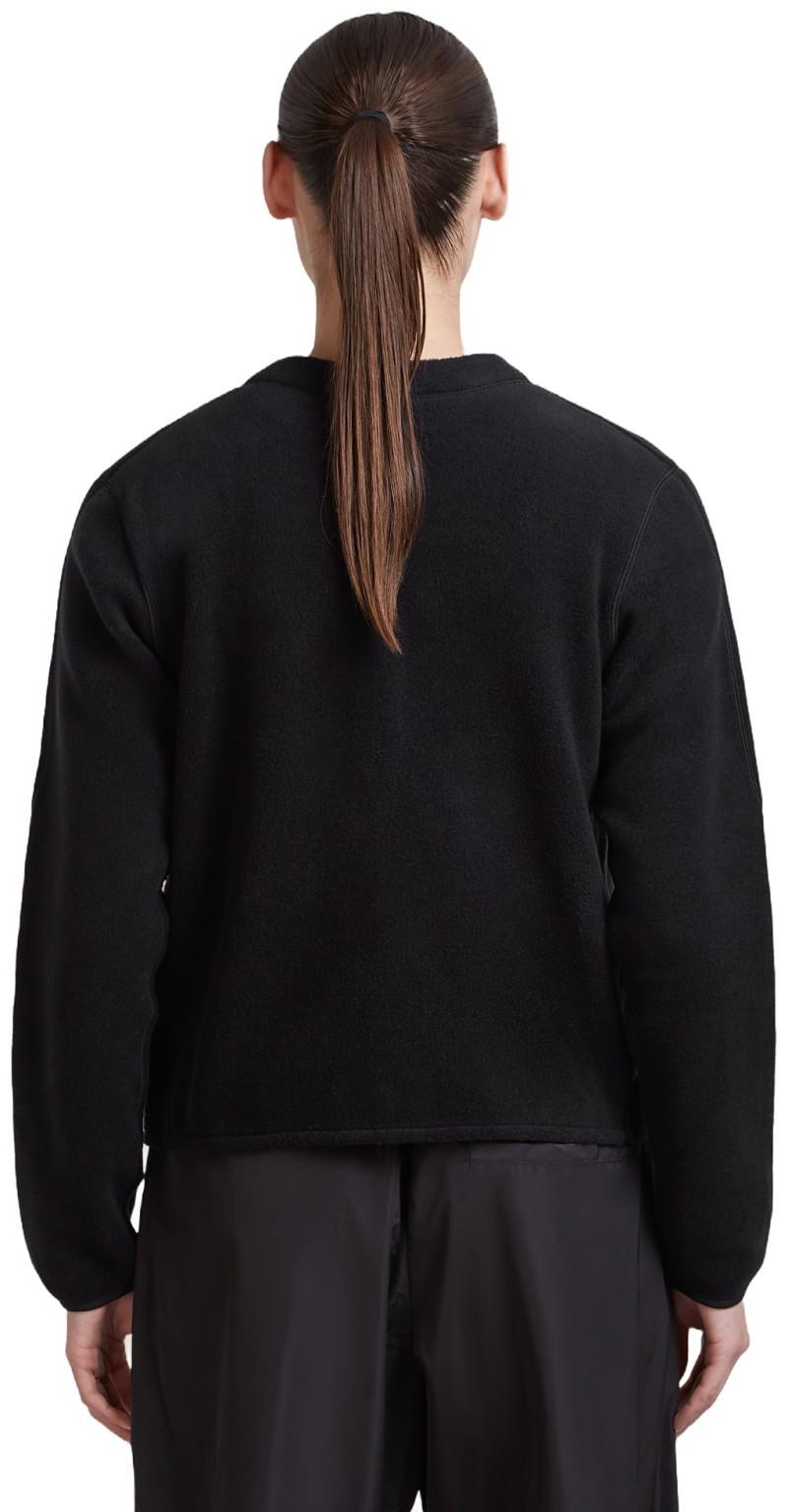 Merino Blend 800 RealFleece Classic Pile Cardigan - Womens - black 1