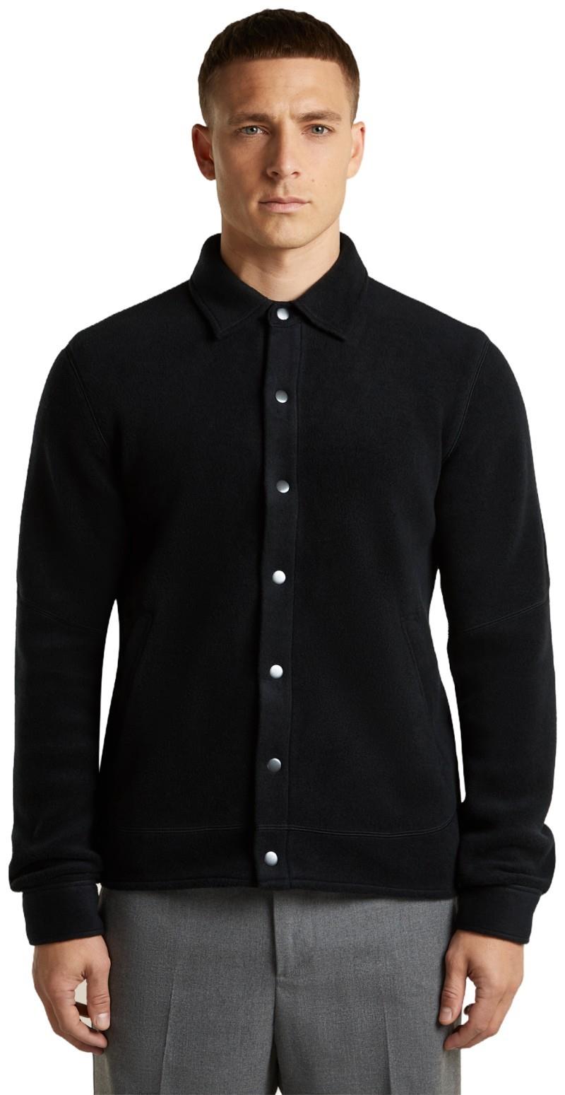 Merino Blend 800 RealFleece Classic Pile Shacket - Mens - black 1