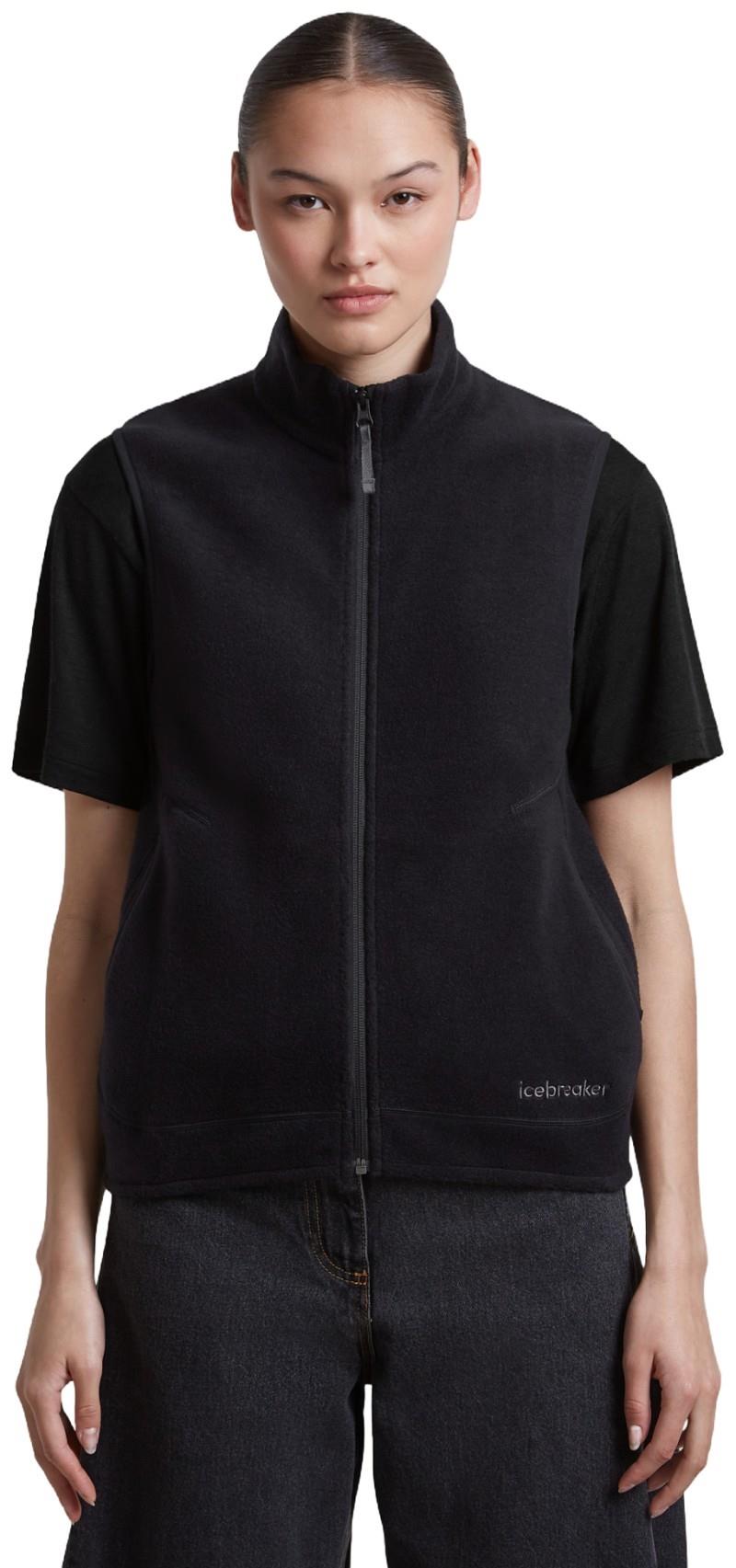 Merino Blend 800 RealFleece Classic Pile Vest - Womens - black 1