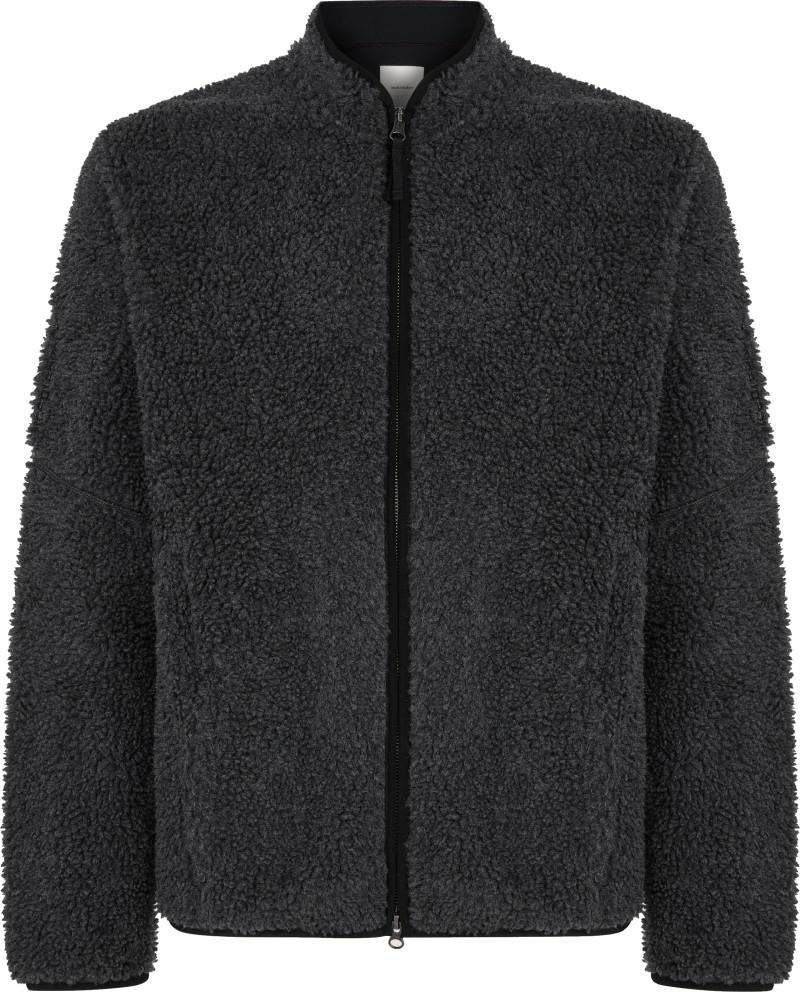 Merino Blend 960 RealFleece High Pile LS Zip - Mens - jet heather / black 1