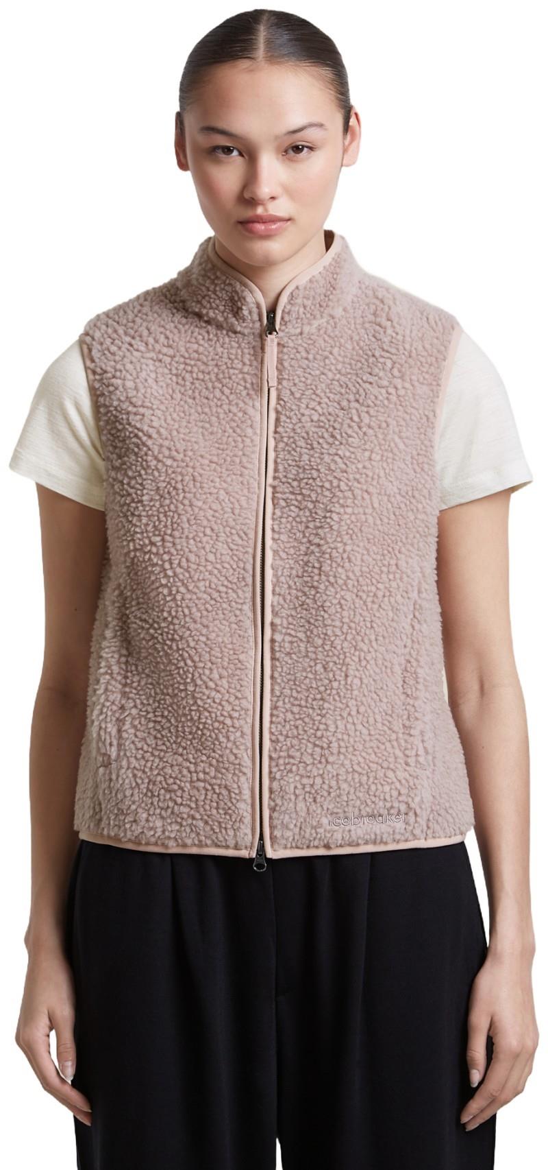 Merino Blend 960 RealFleece High Pile Vest - Womens - pink quartz heather 1