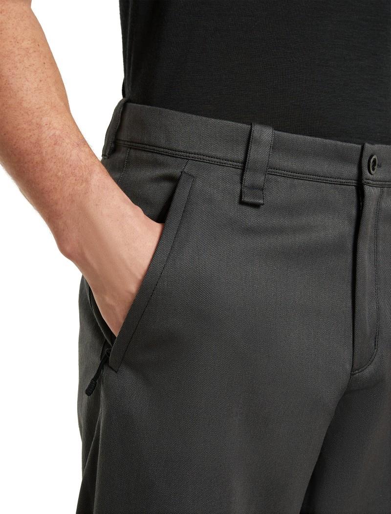 Merino Blend Cotton Twill Wander Pants, 30" Inseam - Mens - obsidian / black 1