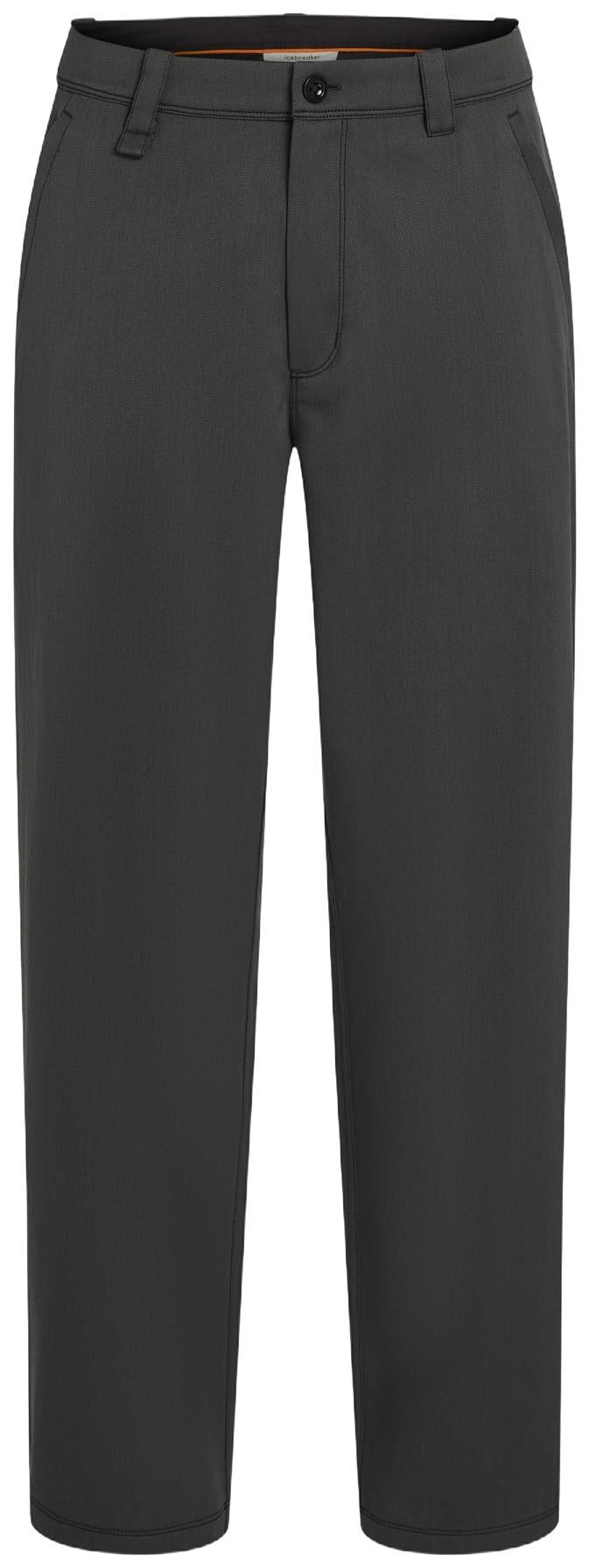 Merino Blend Cotton Twill Wander Pants, 32" Inseam - Mens - obsidian / black 1