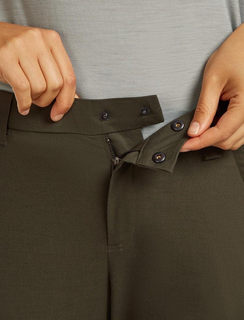 Merino Blend Elevation Stretch Pants - Womens - dark loden 1