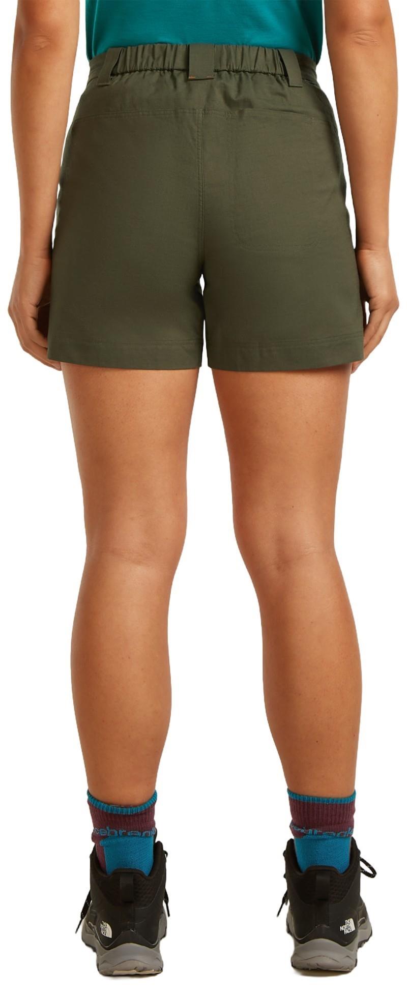 Merino Blend Elevation Stretch Shorts, 5" Inseam - Womens - dark loden 1