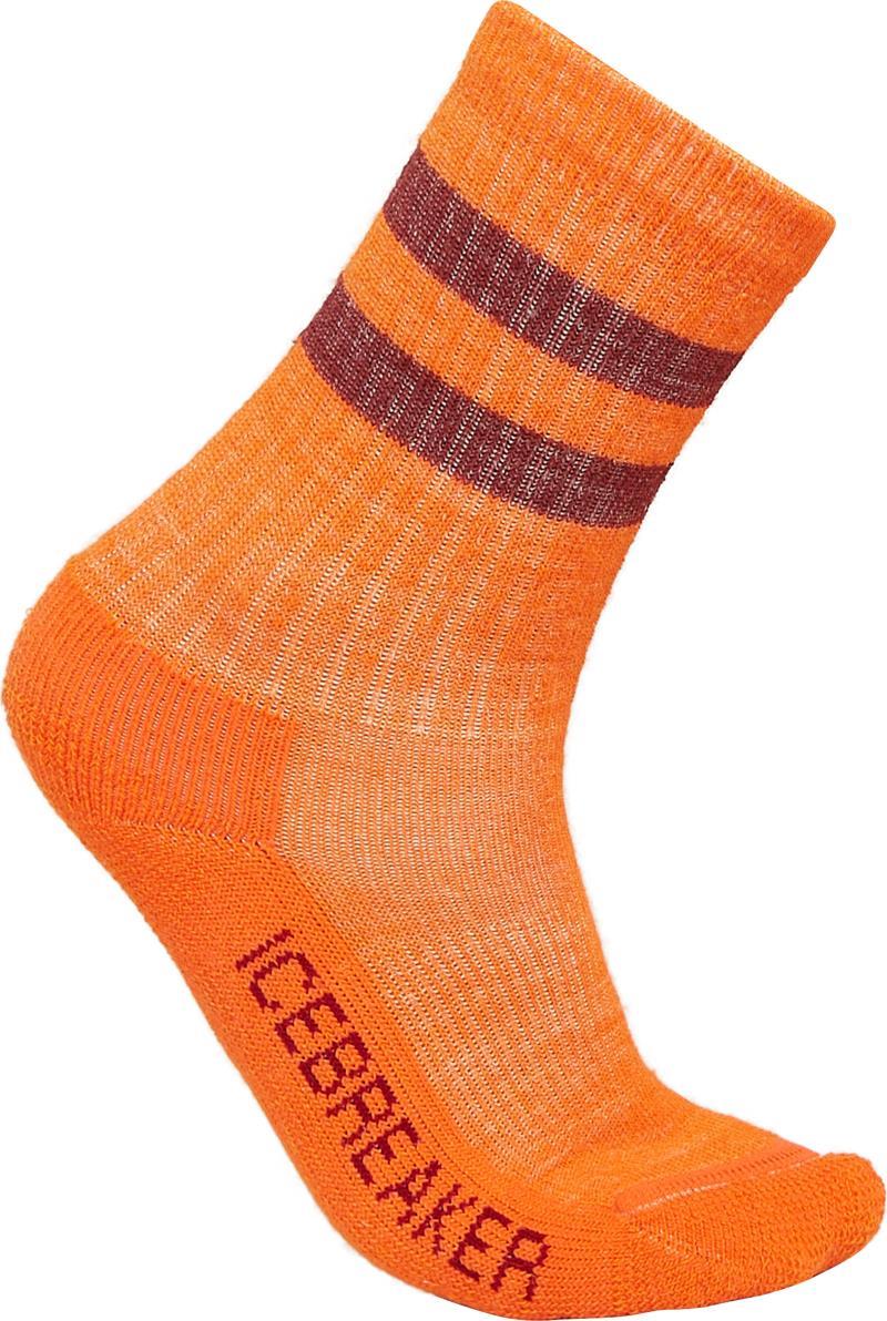 Merino Blend Hike Crew Socks - Light - Kids - blaze / port 1