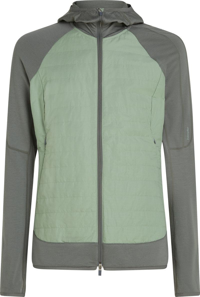 Merino Blend Quantum Hybrid LS Zip Hoodie - Mens - galaxy / moss / cb 1