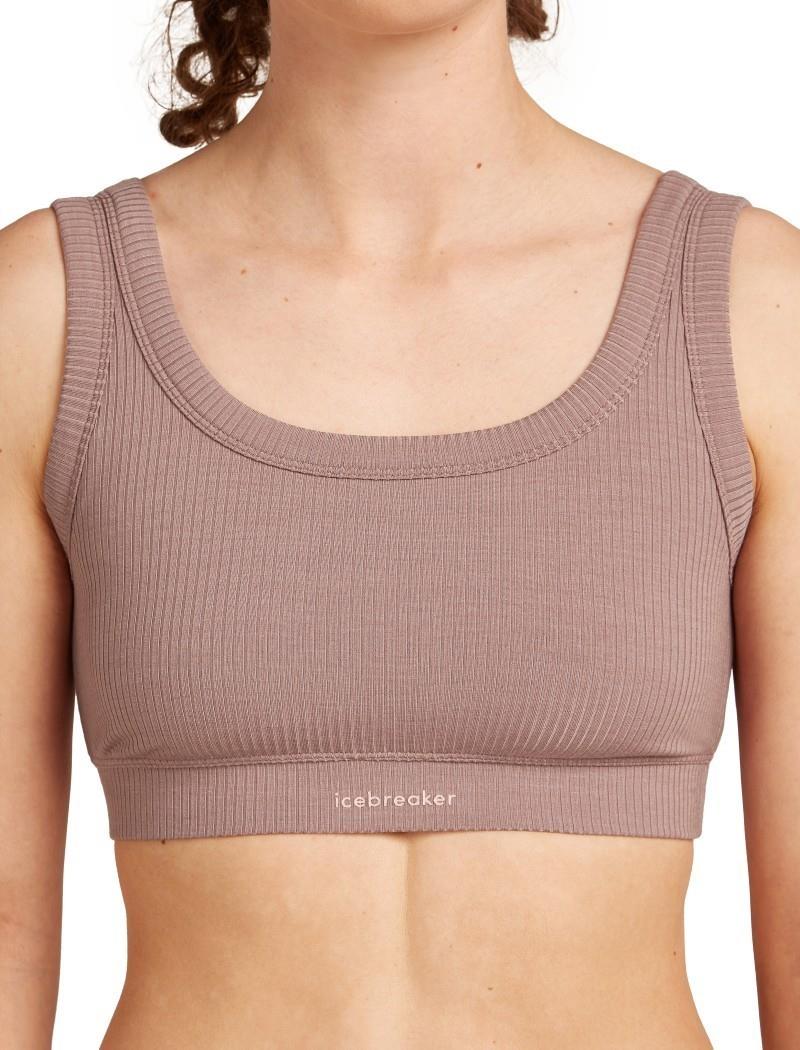 Merino Blend Rib Lotus Bra - Womens - summit 1