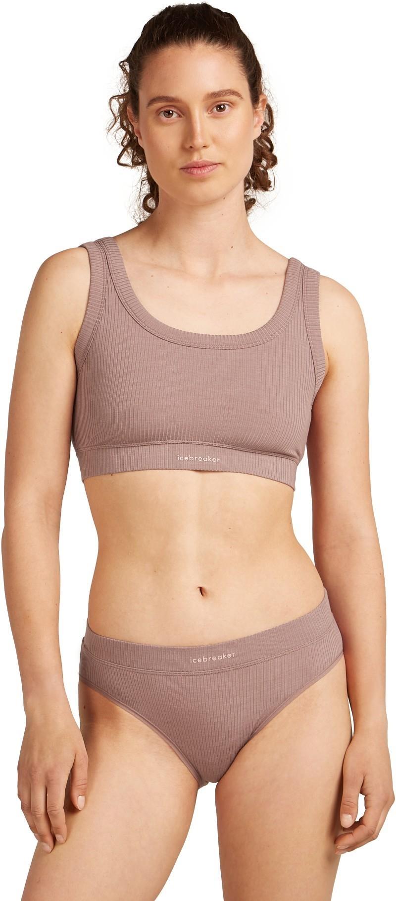 Merino Blend Rib Lotus Bra - Womens - summit 1