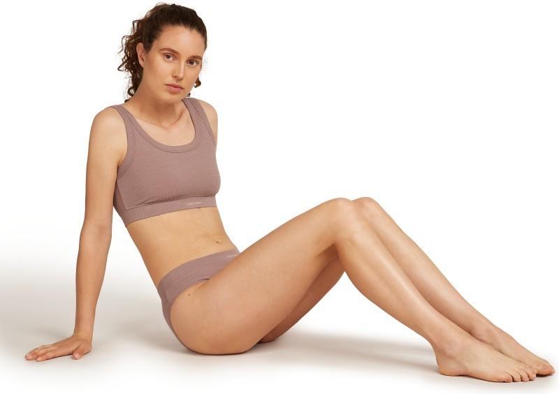 Merino Blend Rib Lotus Bra - Womens - summit 1