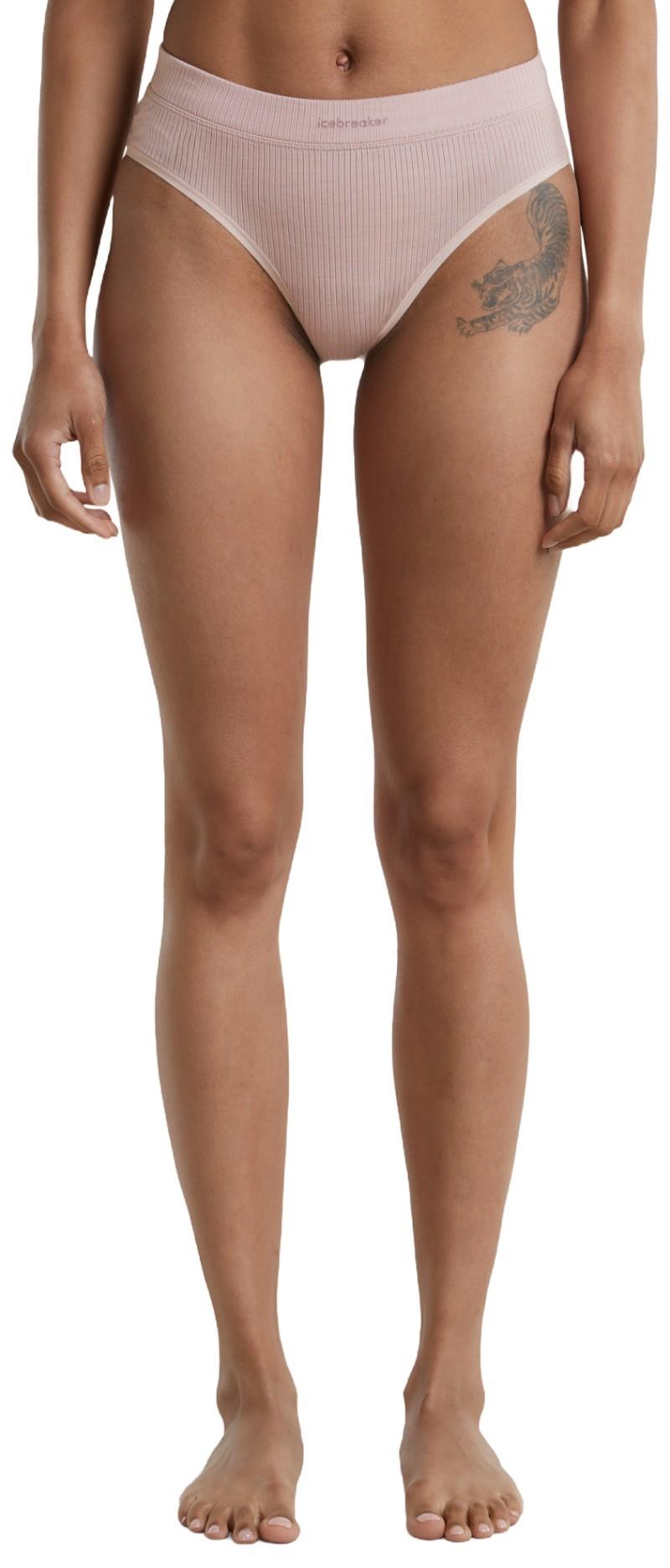 Merino Blend Rib Lotus Hipster - Womens - pink quartz 1