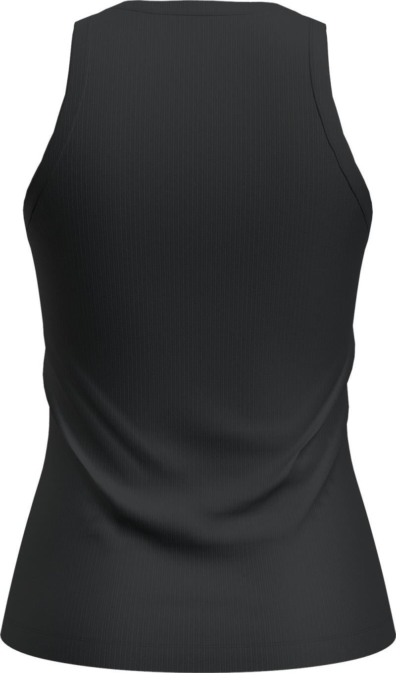 Merino Blend Rib Lotus Tank - Womens - black 1
