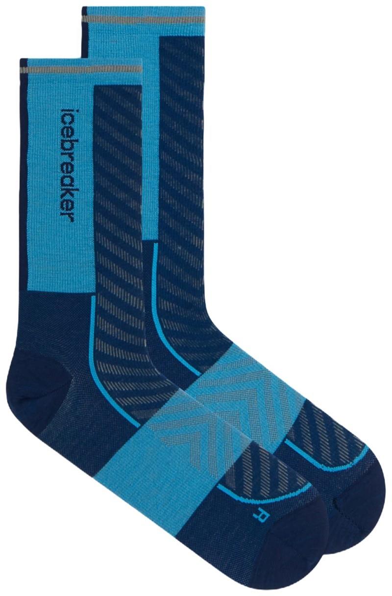 Merino Blend Run+ Crew Socks - Ultralight - Mens - atlantis / arctic 1