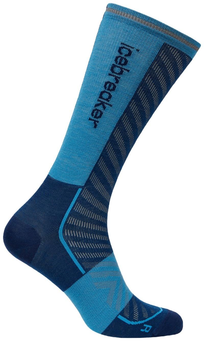 Merino Blend Run+ Crew Socks - Ultralight - Mens - atlantis / arctic 1