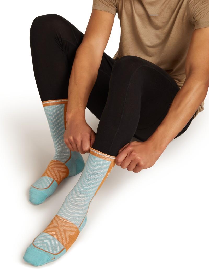 Merino Blend Run+ Crew Socks - Ultralight - Mens - hydro / trail 1