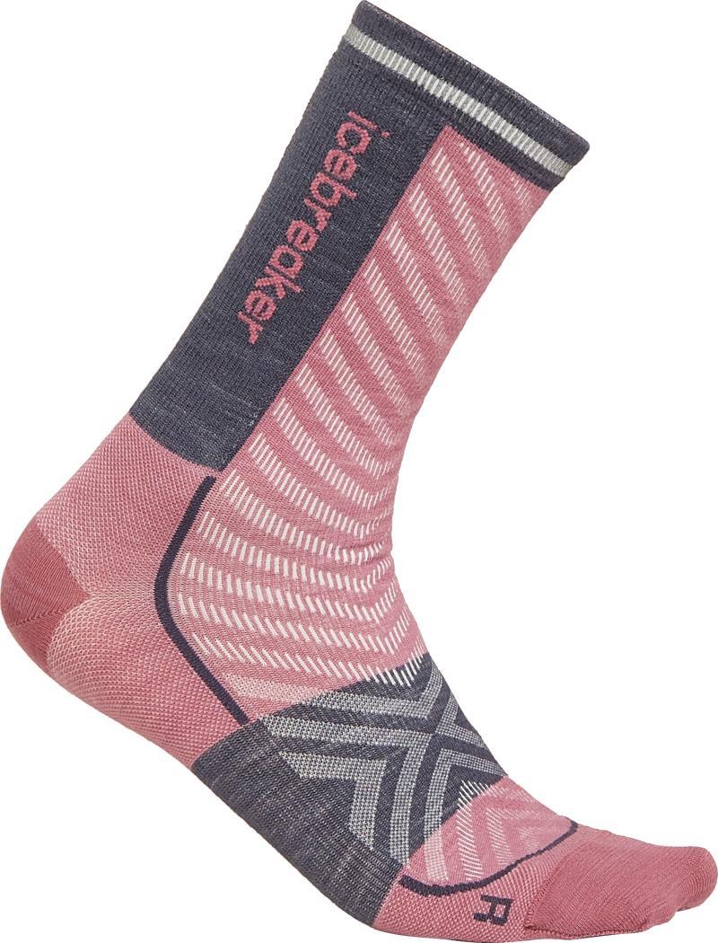 Merino Blend Run+ Crew Socks - Ultralight - Womens - Deco / Graphite 1