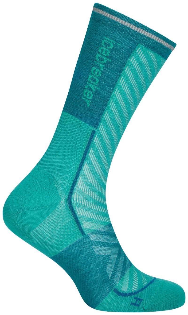 Merino Blend Run+ Crew Socks - Ultralight - Womens - fresh / tidal teal 1