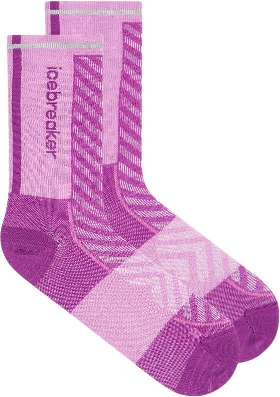 Merino Blend Run+ Crew Socks - Ultralight - Womens - passion / passion lt 1