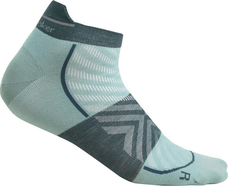 Merino Blend Run+ Micro Socks - Ultralight - Mens - cloud ray / fathom green 1