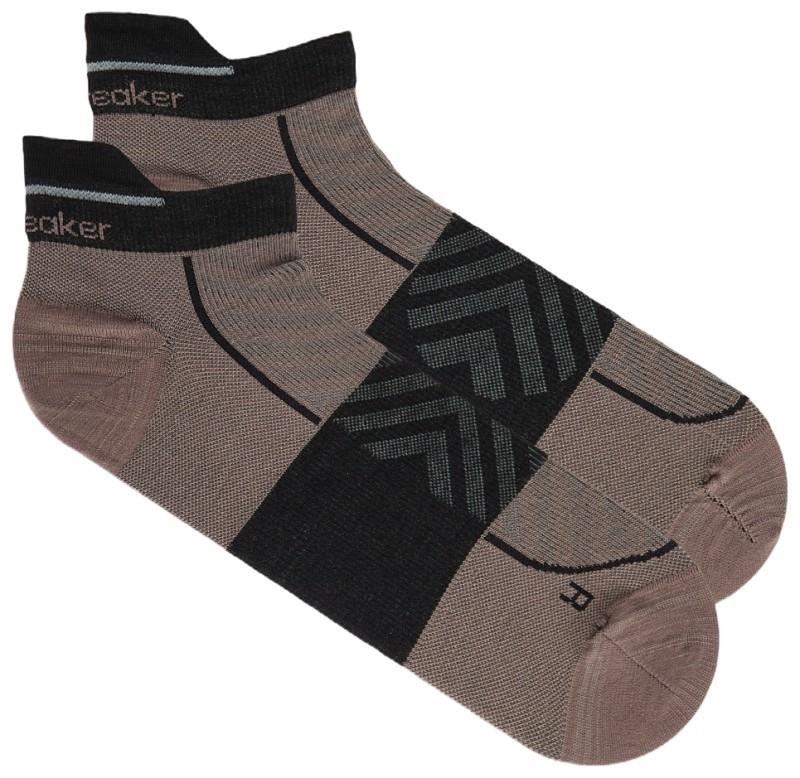 Merino Blend Run+ Micro Socks - Ultralight - Mens - porcini / black 1