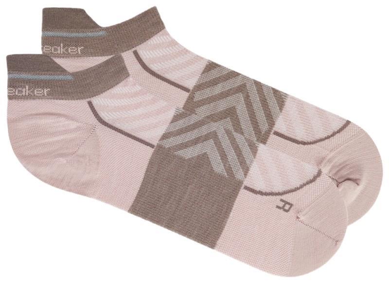 Merino Blend Run+ Micro Socks - Ultralight - Womens - pink quartz / porcini 1