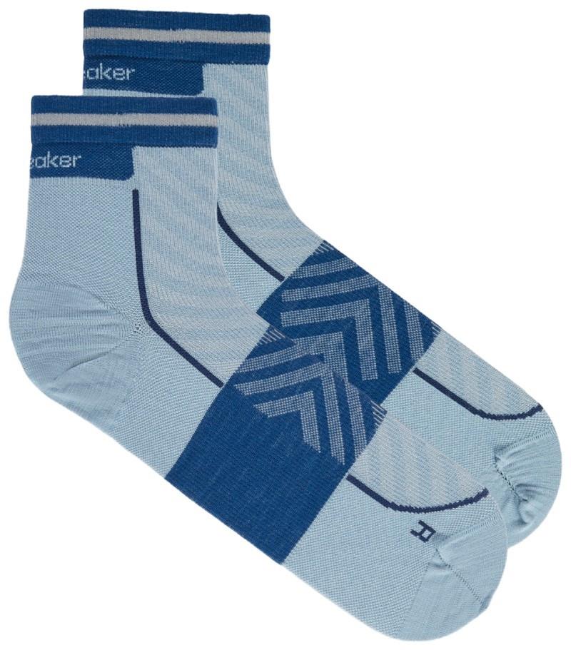 Merino Blend Run+ Mini Socks - Ultralight - Mens - flint blue / atlantis 1
