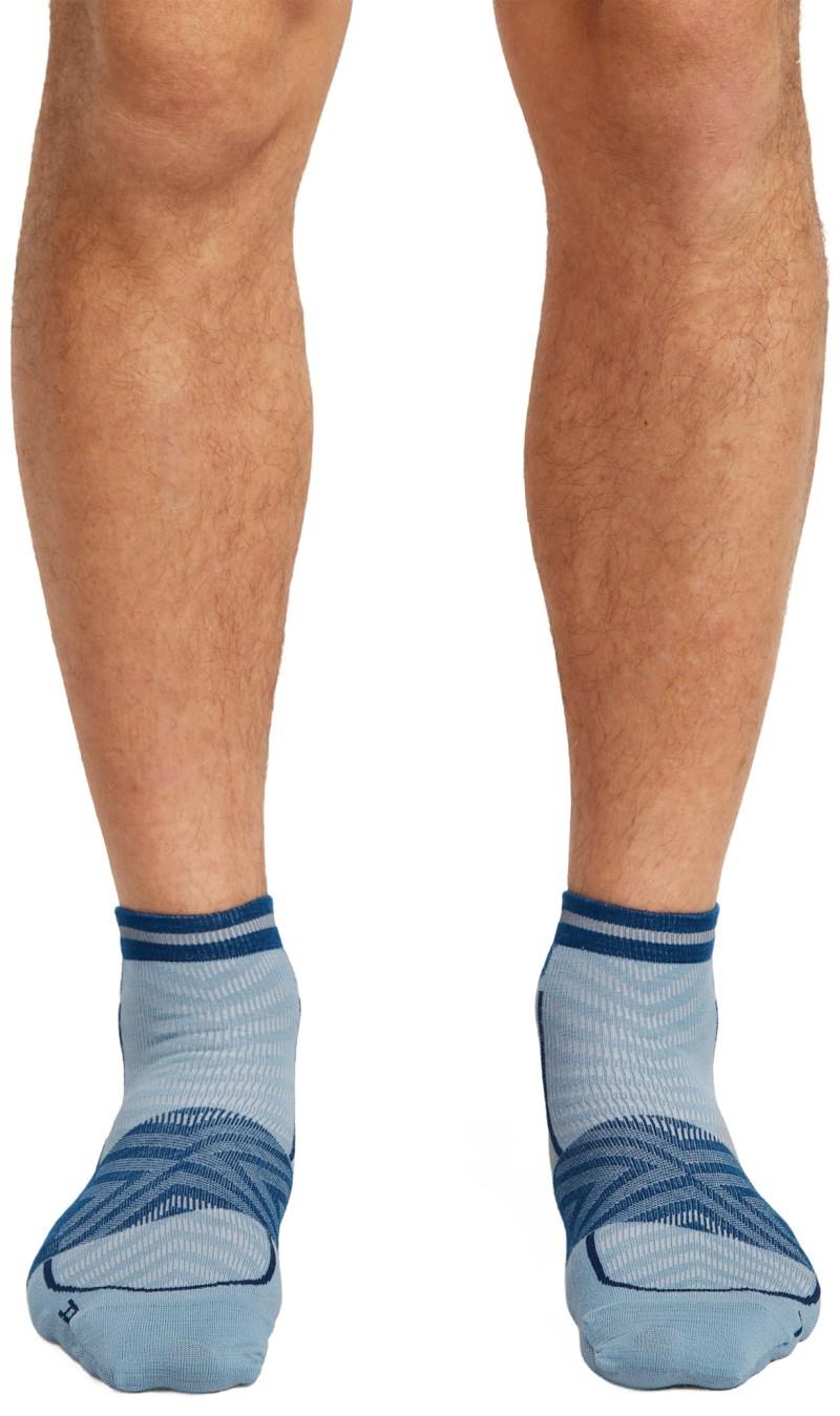 Merino Blend Run+ Mini Socks - Ultralight - Mens - flint blue / atlantis 1