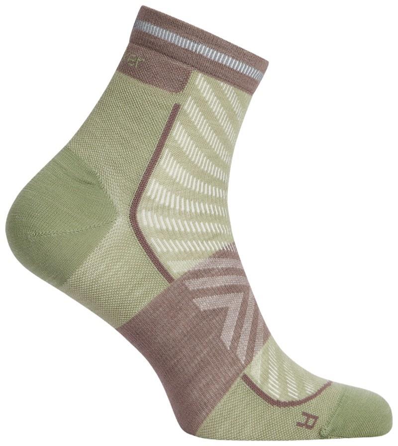Merino Blend Run+ Mini Socks - Ultralight - Mens - lichen / porcini 1