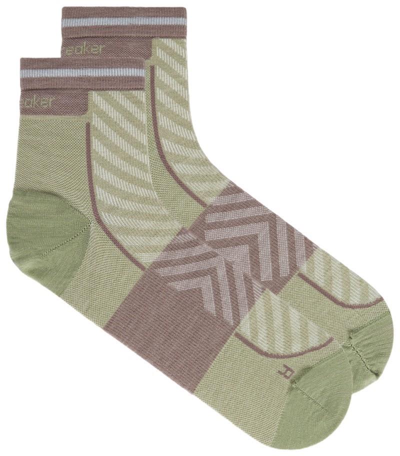 Merino Blend Run+ Mini Socks - Ultralight - Mens - lichen / porcini 1