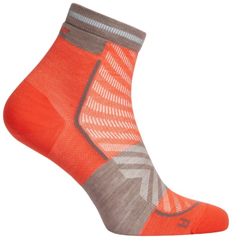 Merino Blend Run+ Mini Socks - Ultralight - Womens - fervid / porcini 1