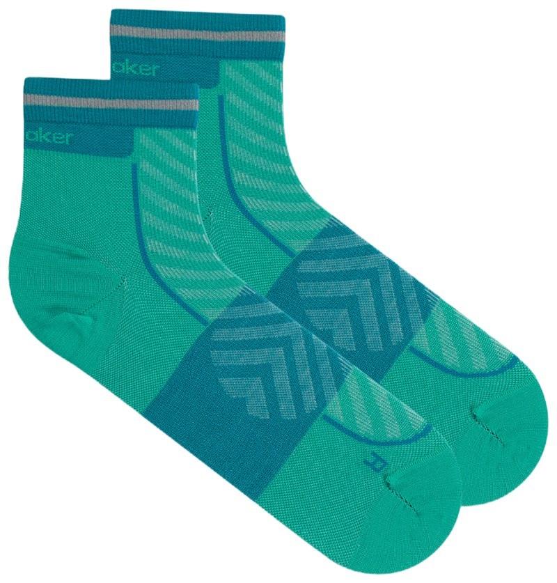 Merino Blend Run+ Mini Socks - Ultralight - Womens - fresh / tidal teal 1
