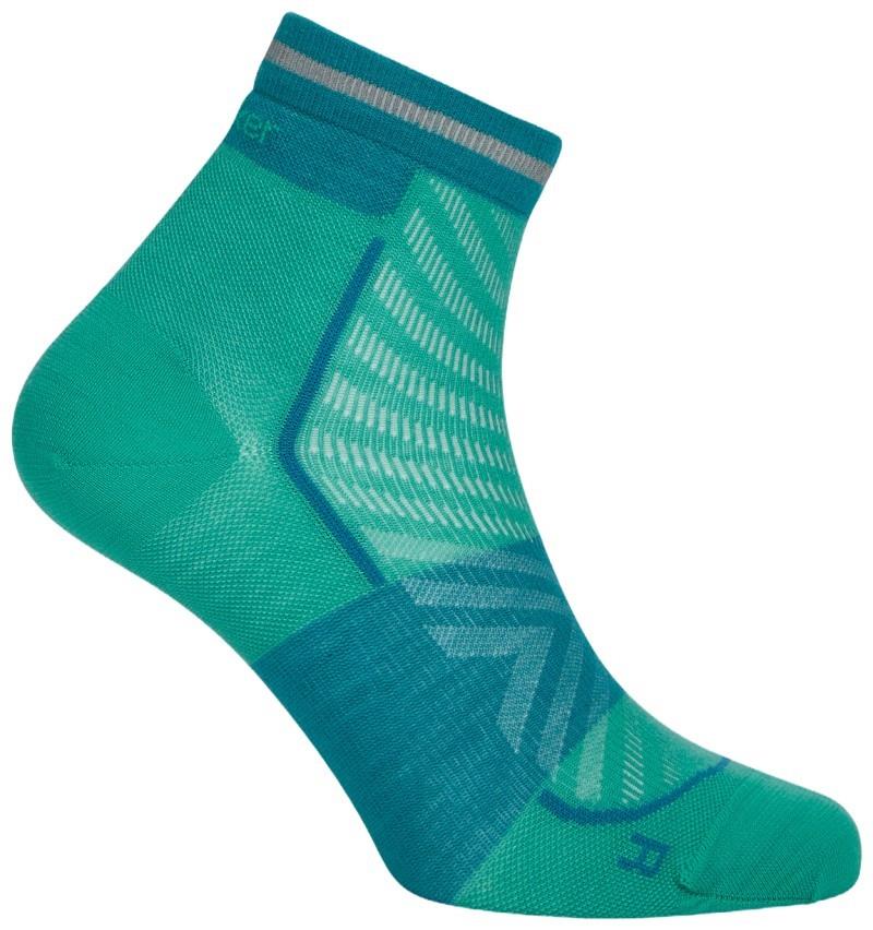 Merino Blend Run+ Mini Socks - Ultralight - Womens - fresh / tidal teal 1