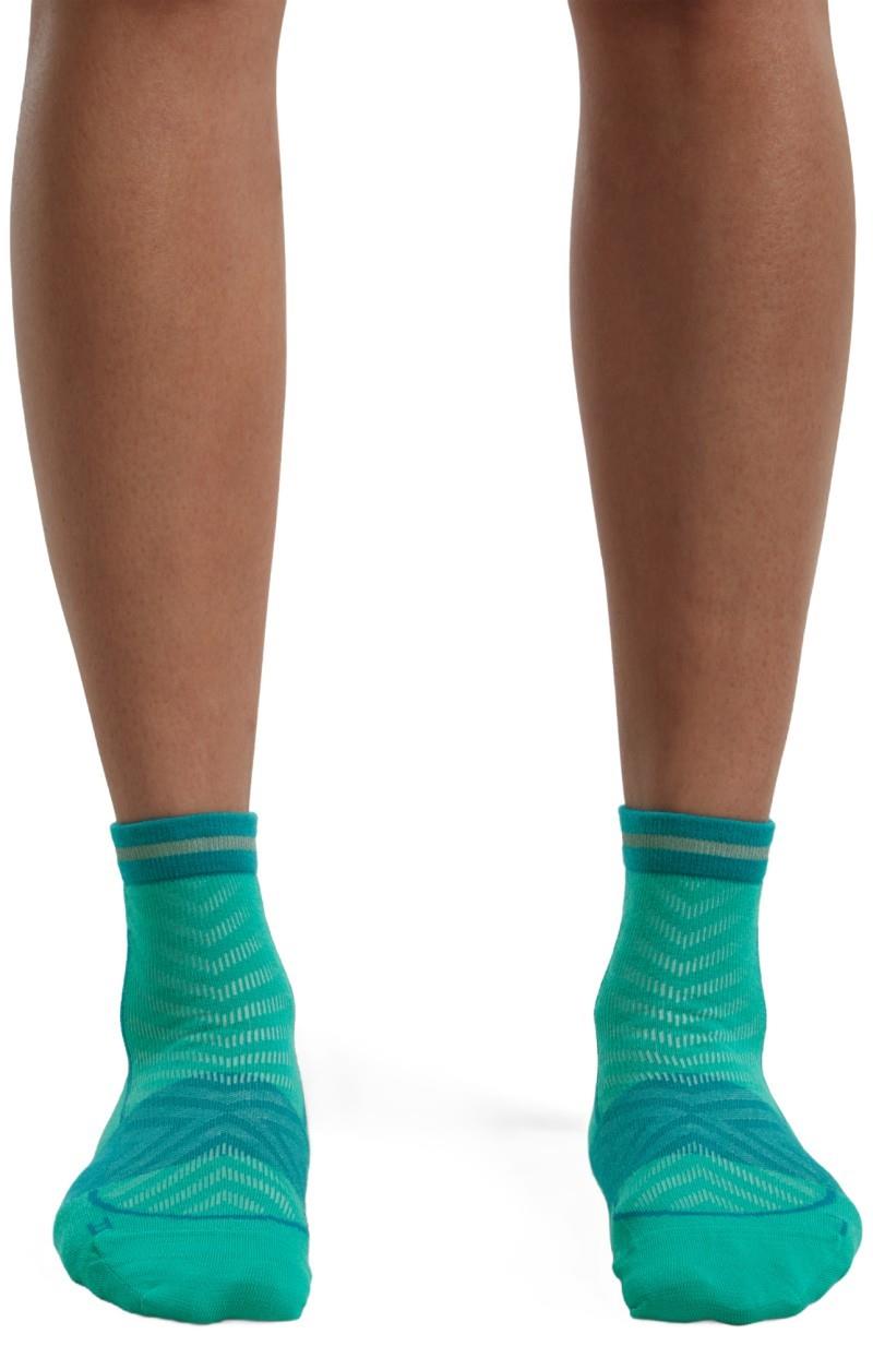 Merino Blend Run+ Mini Socks - Ultralight - Womens - fresh / tidal teal 1