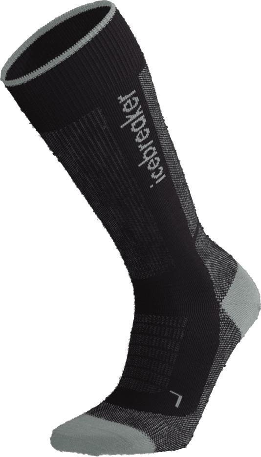Merino Blend Ski+ Over The Calf Socks - Medium - Mens - 2-Pack - black / ether / graphite 1