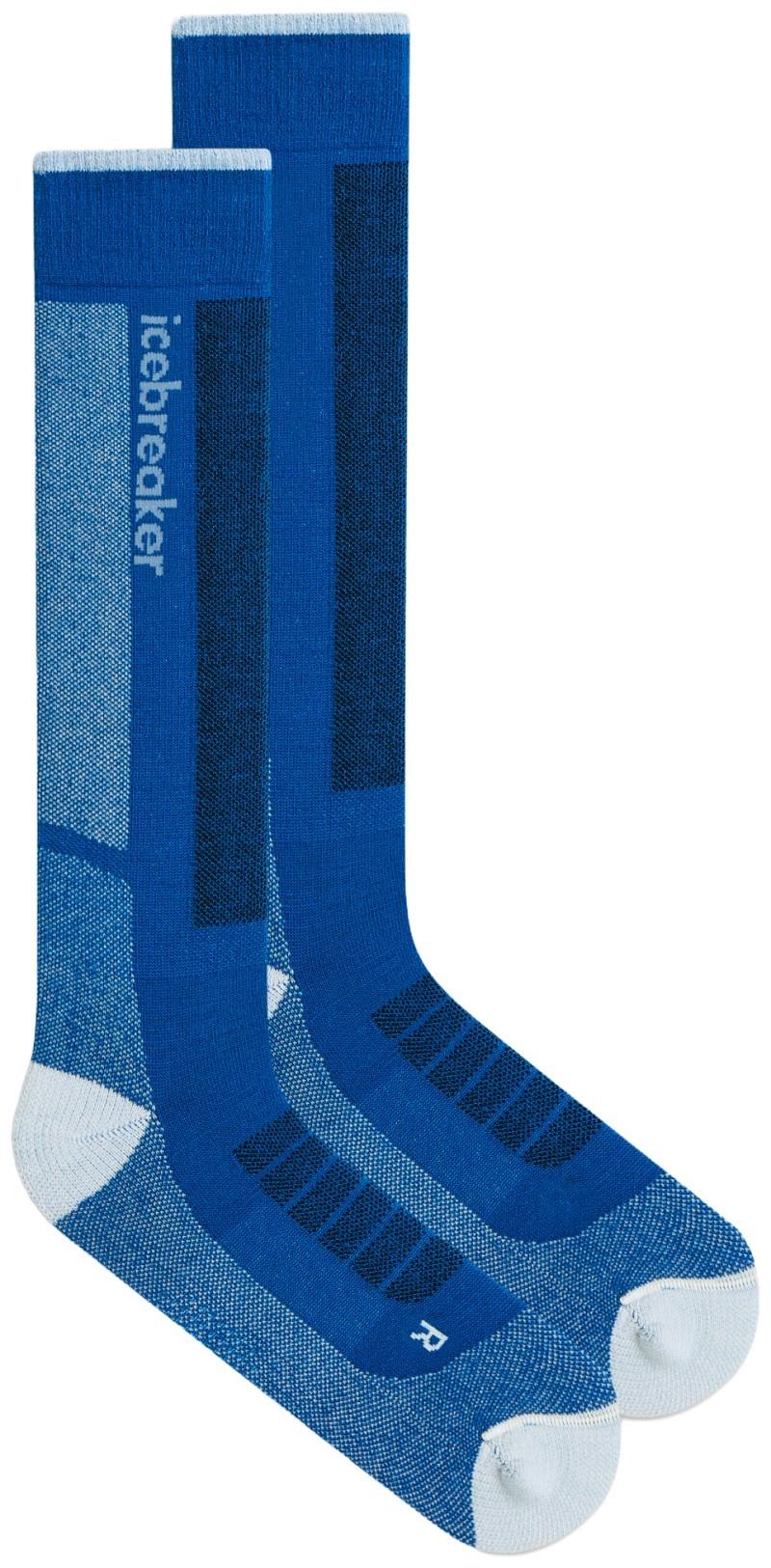 Merino Blend Ski+ Over The Calf Socks - Medium - Mens - lazurite / snow / midnight navy 1