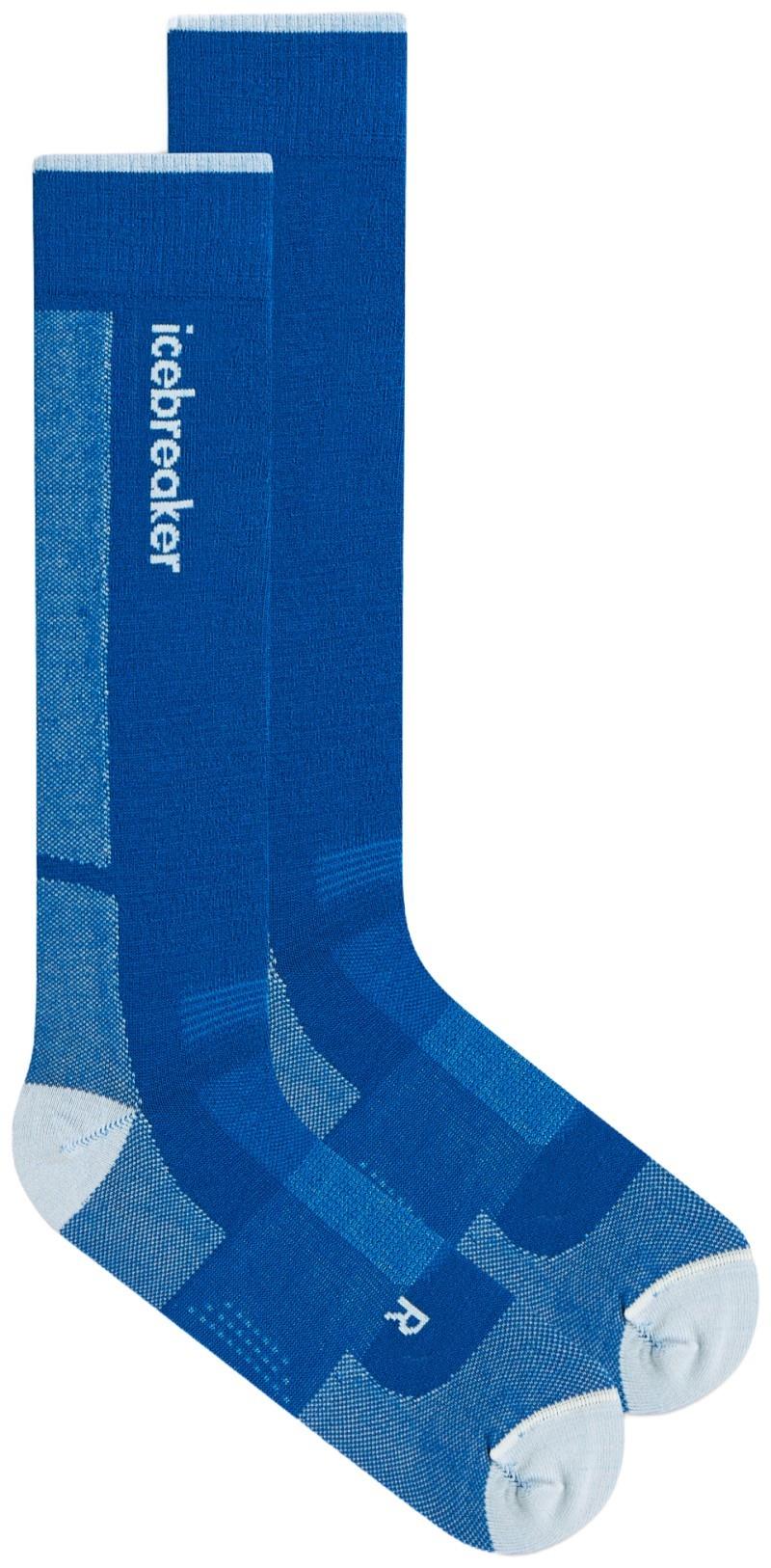 Merino Blend Ski+ Over The Calf Socks - Ultralight - Mens - lazurite / snow 1