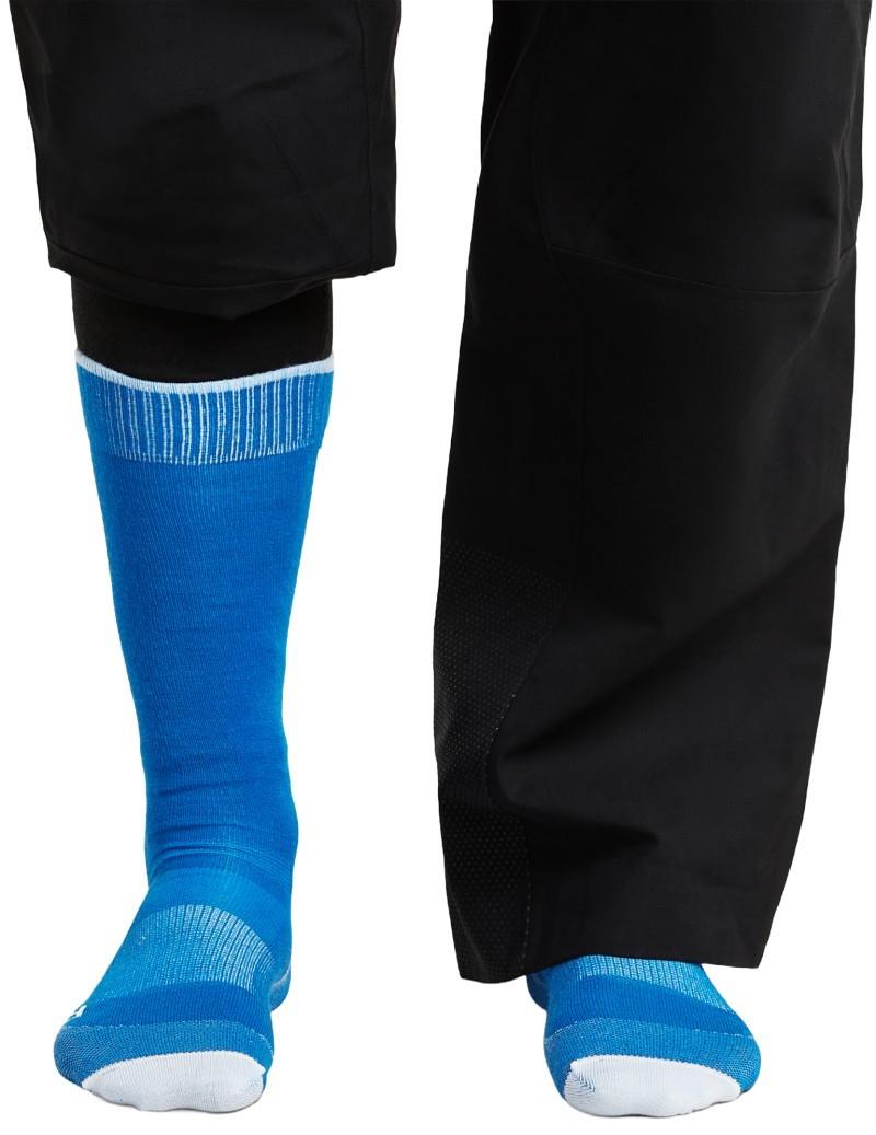 Merino Blend Ski+ Over The Calf Socks - Ultralight - Mens - lazurite / snow 1