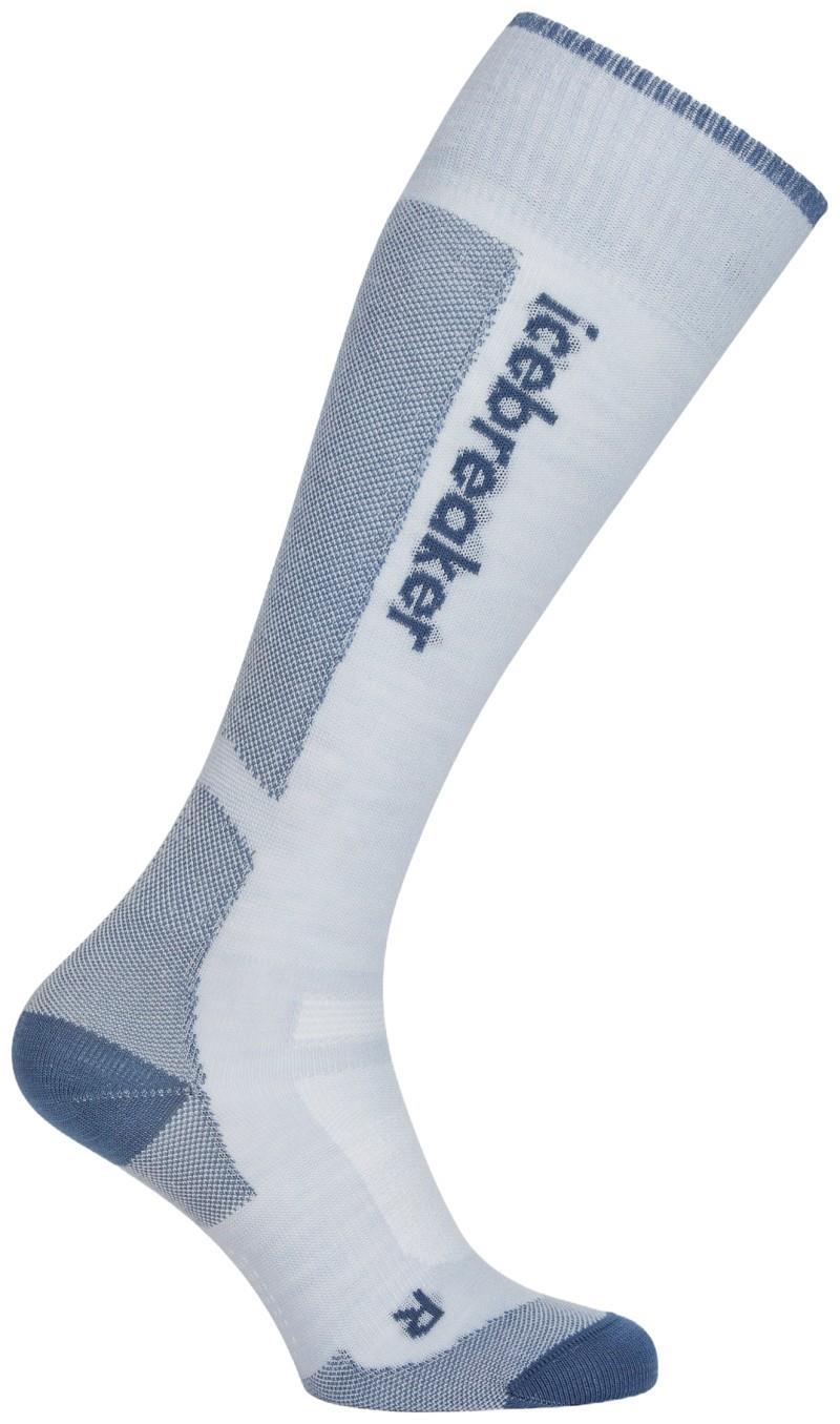 Merino Blend Ski+ Over The Calf Socks - Ultralight - Womens - zinc blue / dawn 1