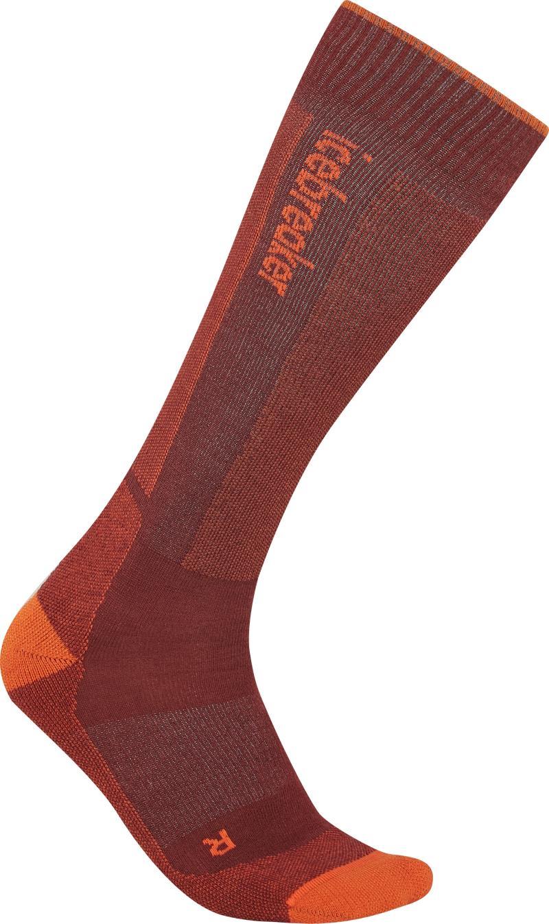 Merino Blend Ski+ Over the Calf Socks - Light - Mens - Port / Blaze / Cedarwood 1