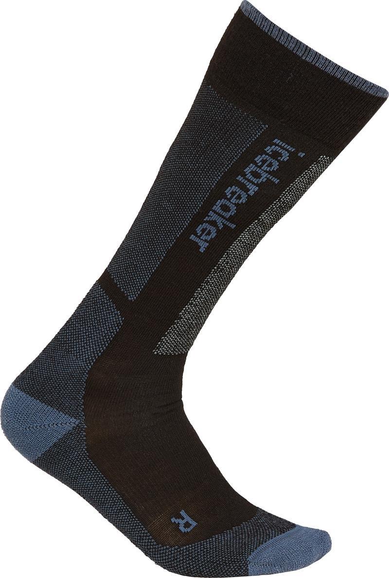 Merino Blend Ski+ Over the Calf Socks - Light - Womens - Black / Dawn / Graphite 1