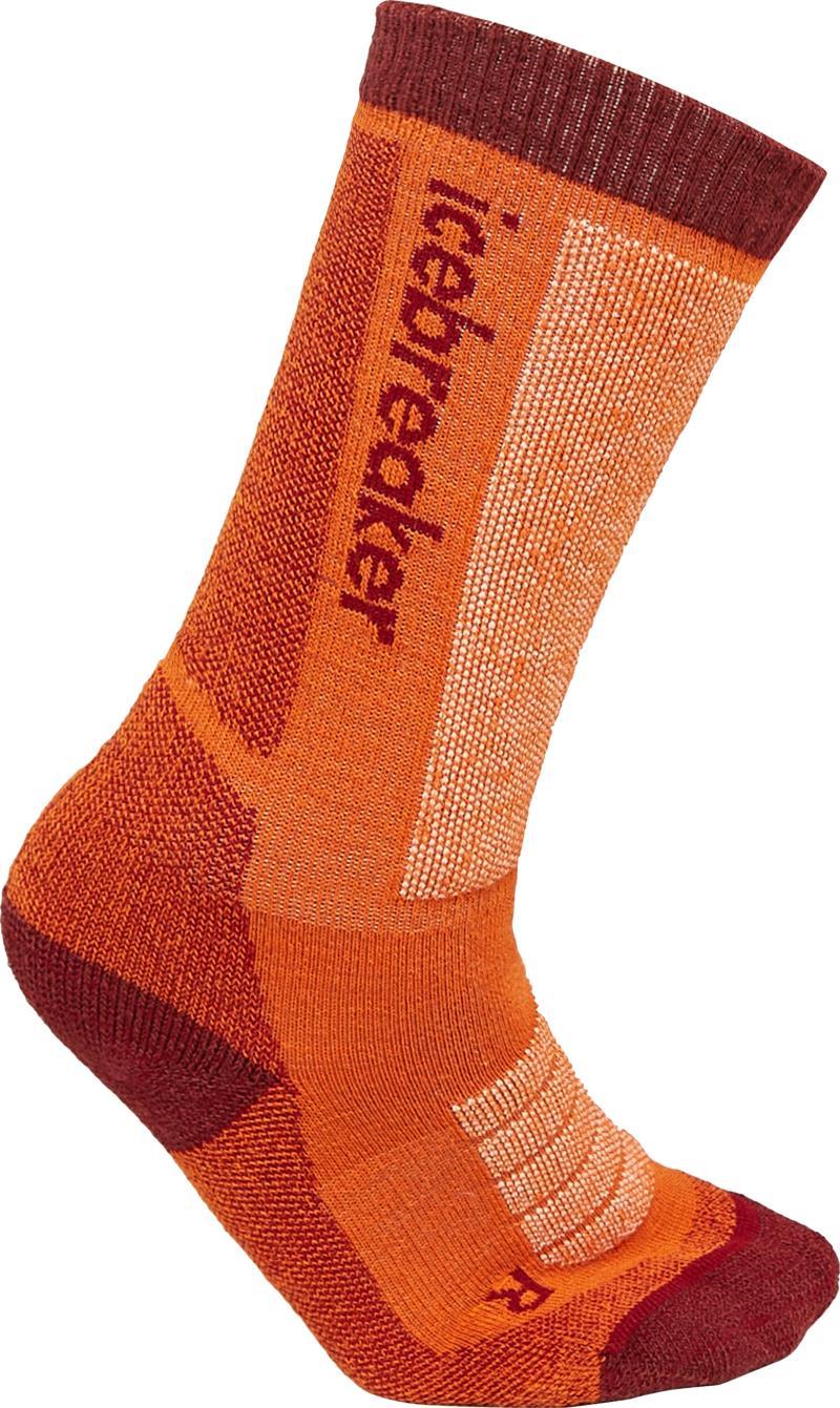 Merino Blend Ski+ Over the Calf Socks - Medium - Kids - Blaze / Port / Snow 1