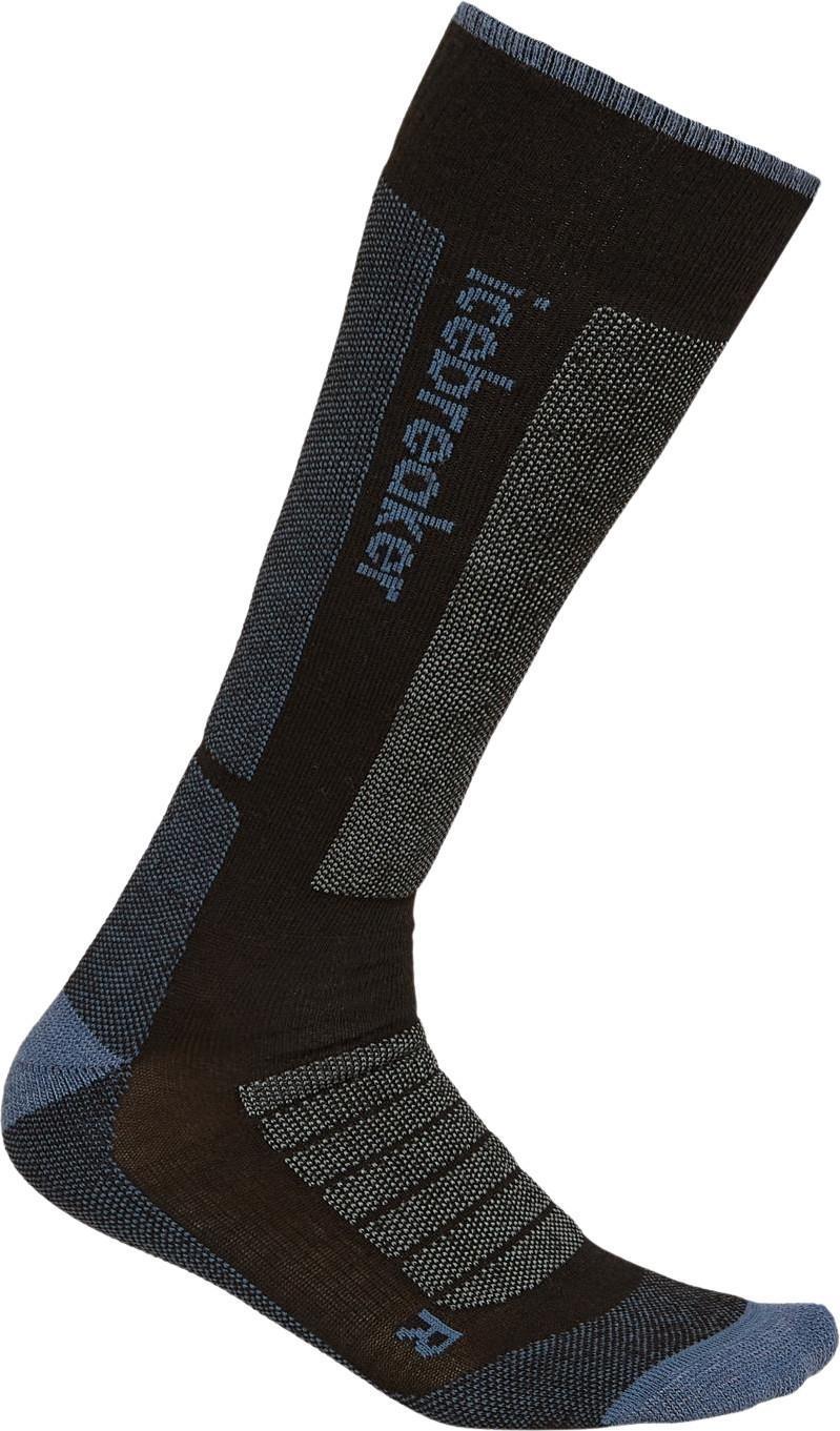 Merino Blend Ski+ Over the Calf Socks - Medium - Womens - Black / Dawn / Graphite 1