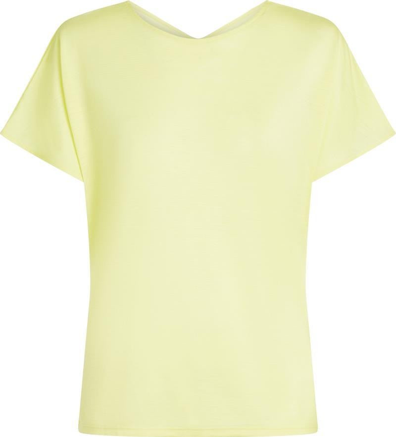 Merino Blend  Drayden Reversible SS Top - Womens - citrine 1