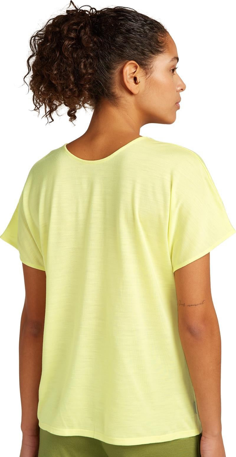 Merino Blend  Drayden Reversible SS Top - Womens - citrine 1